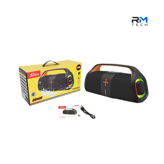 Coluna Bluetooth portátil Sing-E ZQS-P60 20W preta - RM TECH