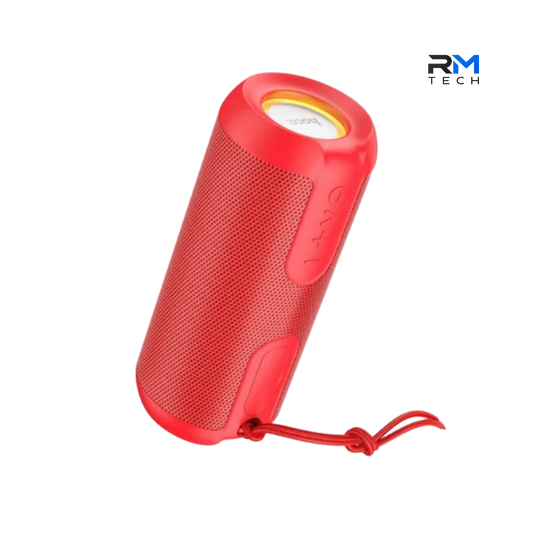 HOCO BS48 Three Defenses Coluna Bluetooth Portátil Sem Fios em Vermelho – RM TECH