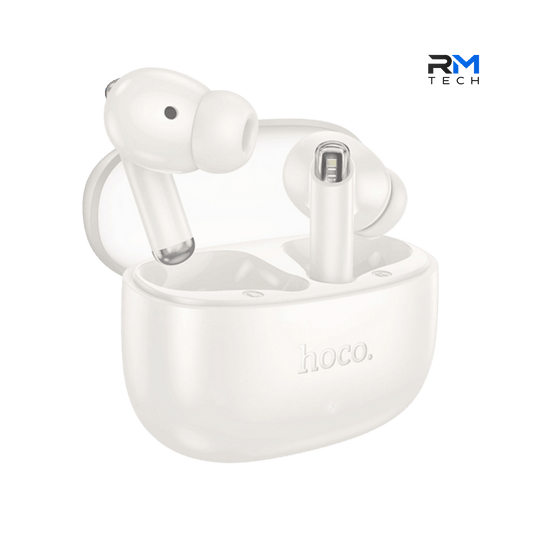 HOCO EQ12 Rima Auriculares Bluetooth True Wireless em Branco – RM TECH
