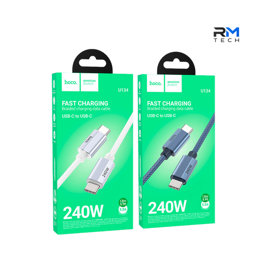 HOCO U134 cabo USB-C 240W carregamento rápido e dados - RM TECH
