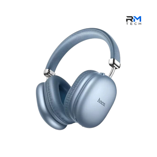 HOCO W35 Max Auscultadores Bluetooth Over-Ear Sem Fios em Azul – RM TECH