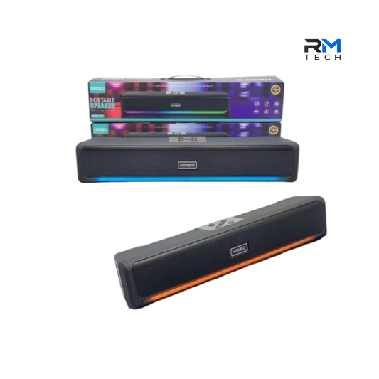 Kimiso KMS-177 Coluna Bluetooth Portátil com Luzes RGB LED em Preto – RM TECH