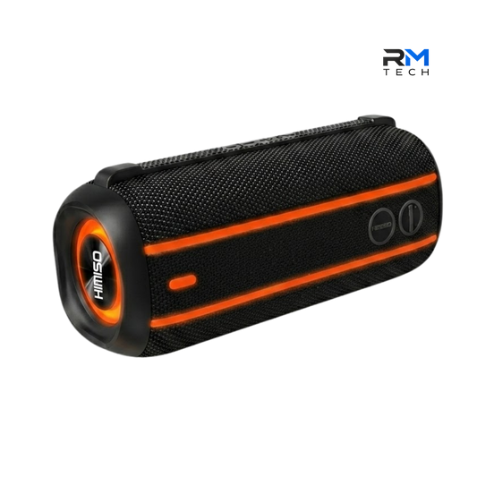 Kimiso KMS-263 Coluna Bluetooth Portátil 20W com Luzes RGB LED em Preto – RM TECH