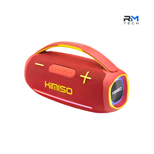 Kimiso KMS-323 Coluna Bluetooth Party Speaker 30W com Luzes RGB LED em Vermelho – RM TECH