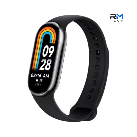 M8 Smart Band 8 Fitness Tracker com Ecrã Tátil a Cores em Preto – RM TECH