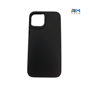 Silicone Case for iPhone 13 Mini – Soft Touch Shockproof Protective Cover (Black)