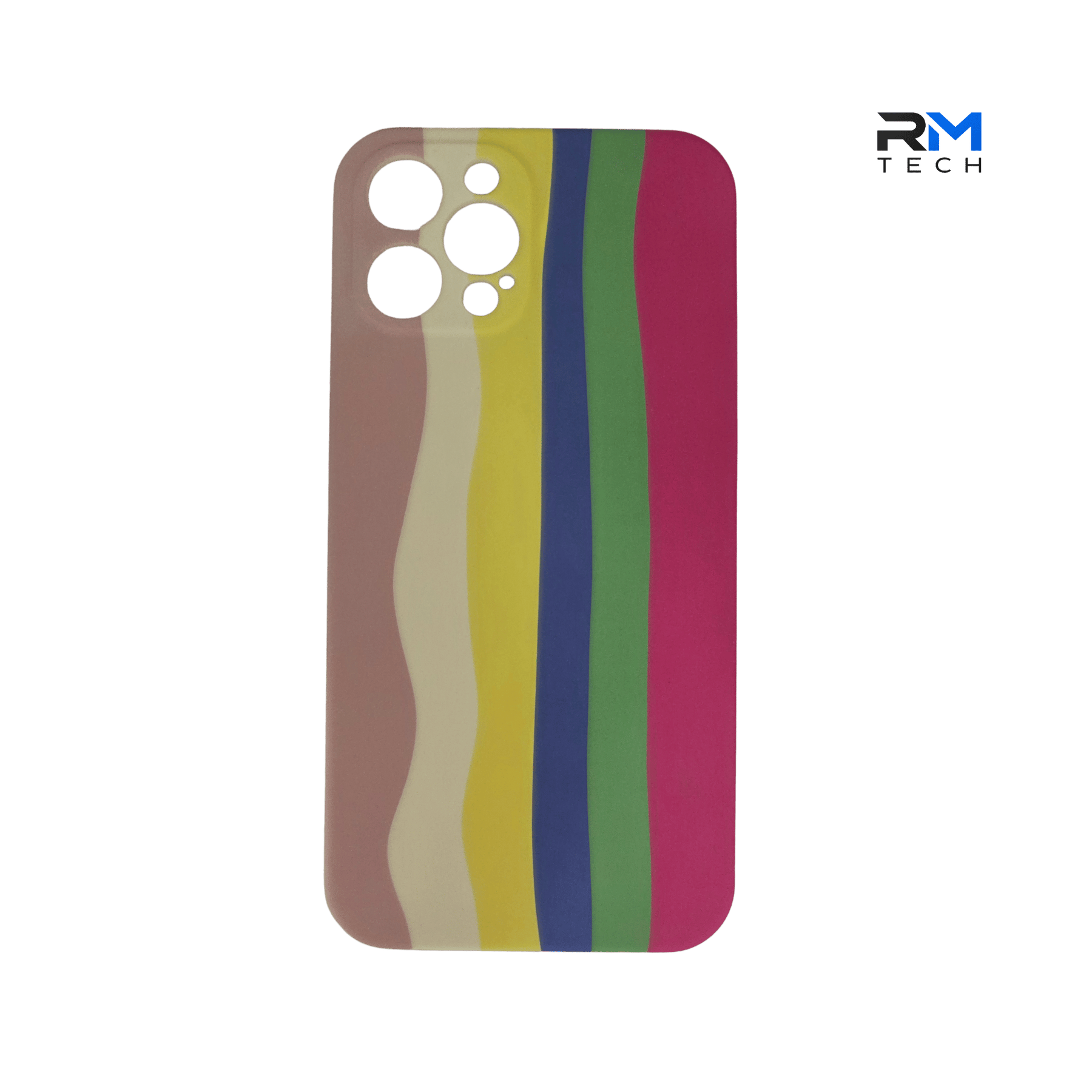 Rainbow Wave Silicone Case for iPhone 12 Pro Max