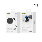 FONENG W03 15W Magnetic Wireless Charging Stand – 2-in-1 Qi Fast Charger – USB-C – Black