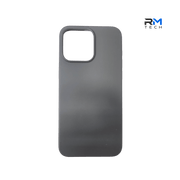 Silicone Case for iPhone 15 Pro Max – Soft Touch Shockproof Protective Cover (Black)