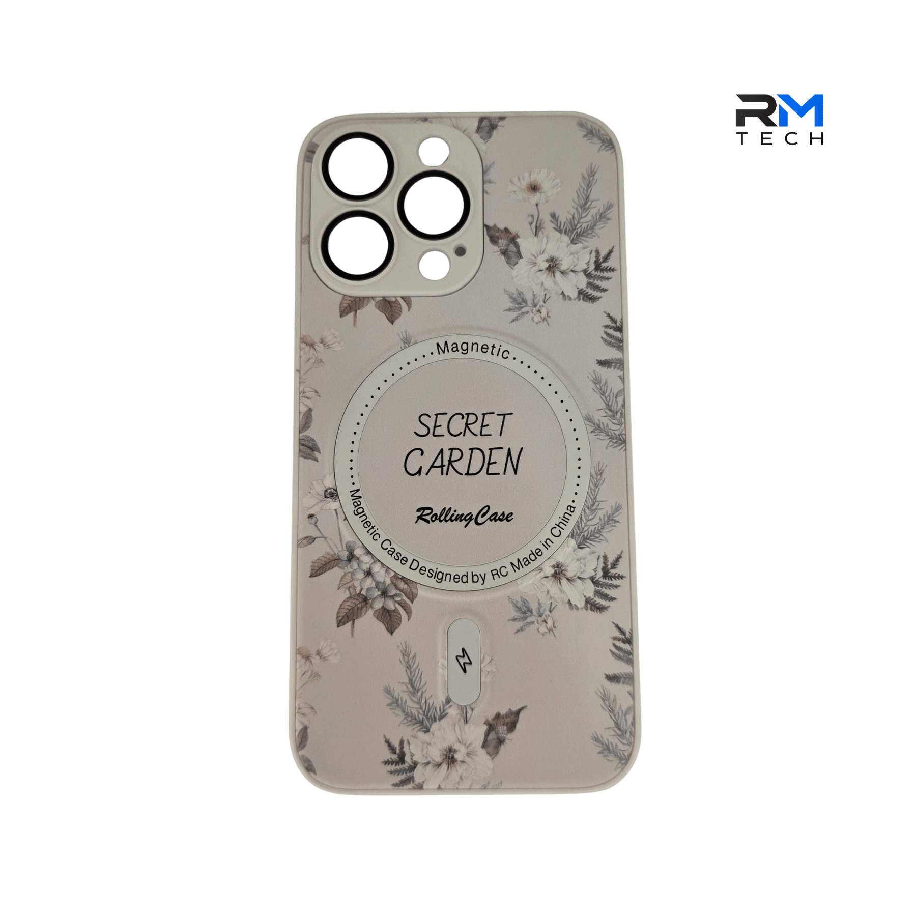 Secret Garden MagSafe Floral Case for iPhone 13 Pro – Magnetic Protective Cover