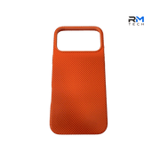 Premium Orange Carbon Fiber Magnetic Case for iPhone 17 Pro Max – Slim Shockproof Protective Cover