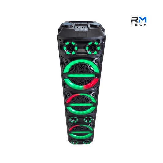 Sing-e ZQS8315 Bluetooth Party Tower Speaker with RGB LED Lights & Wireless Microphone