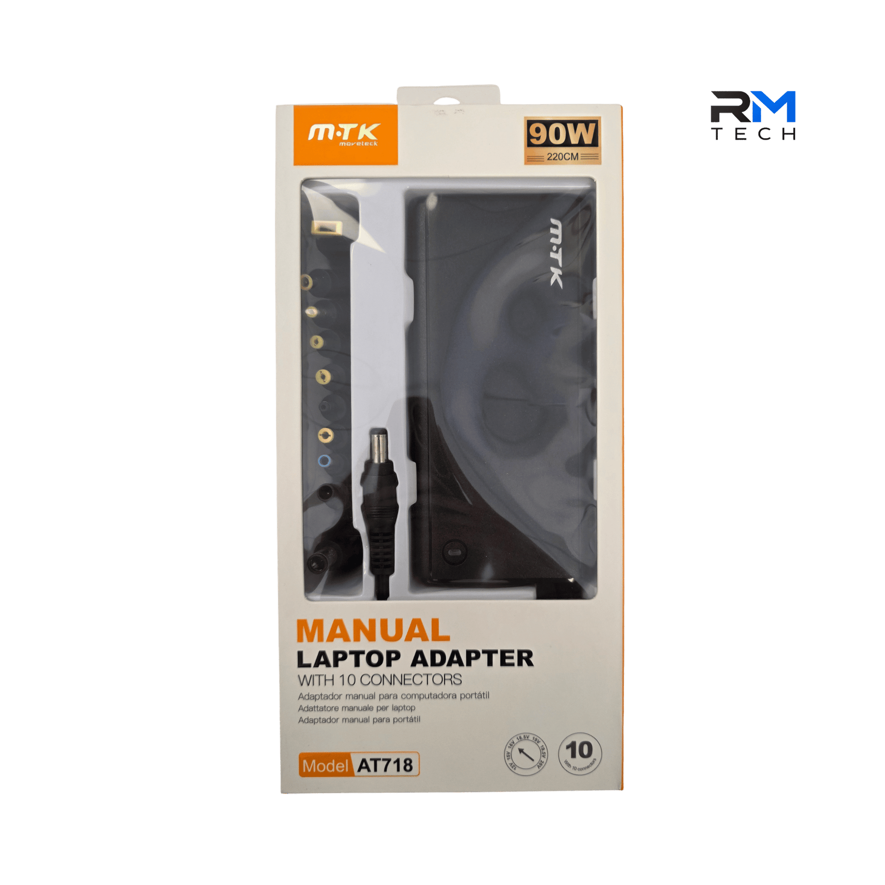 MTK AT718 90W Universal Manual Laptop Adapter with 10 Connectors