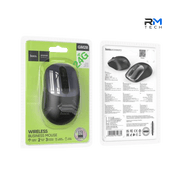 HOCO GM28 2.4G Wireless Business Mouse – Silent Optical Mouse with USB Receiver – Black