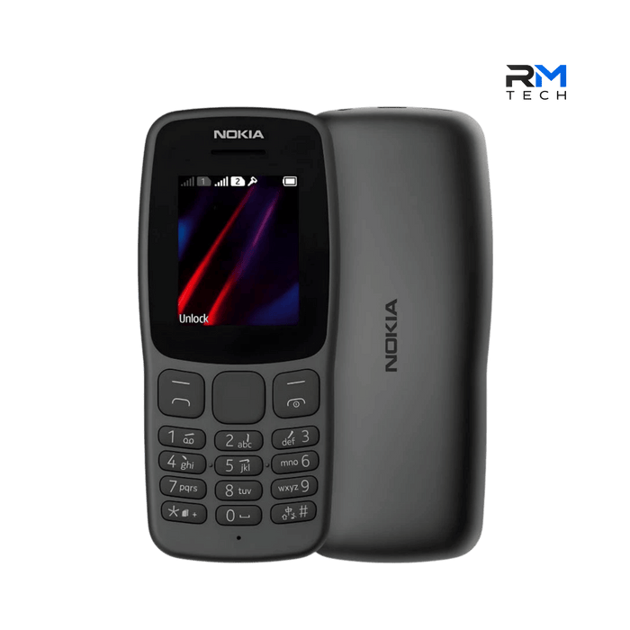 Nokia 106 Dual SIM Feature Phone – 1.8" Display – Long Battery Life – Charcoal