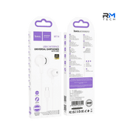 HOCO M114 USB-C Hi-Fi Wired Earphones with Microphone – White