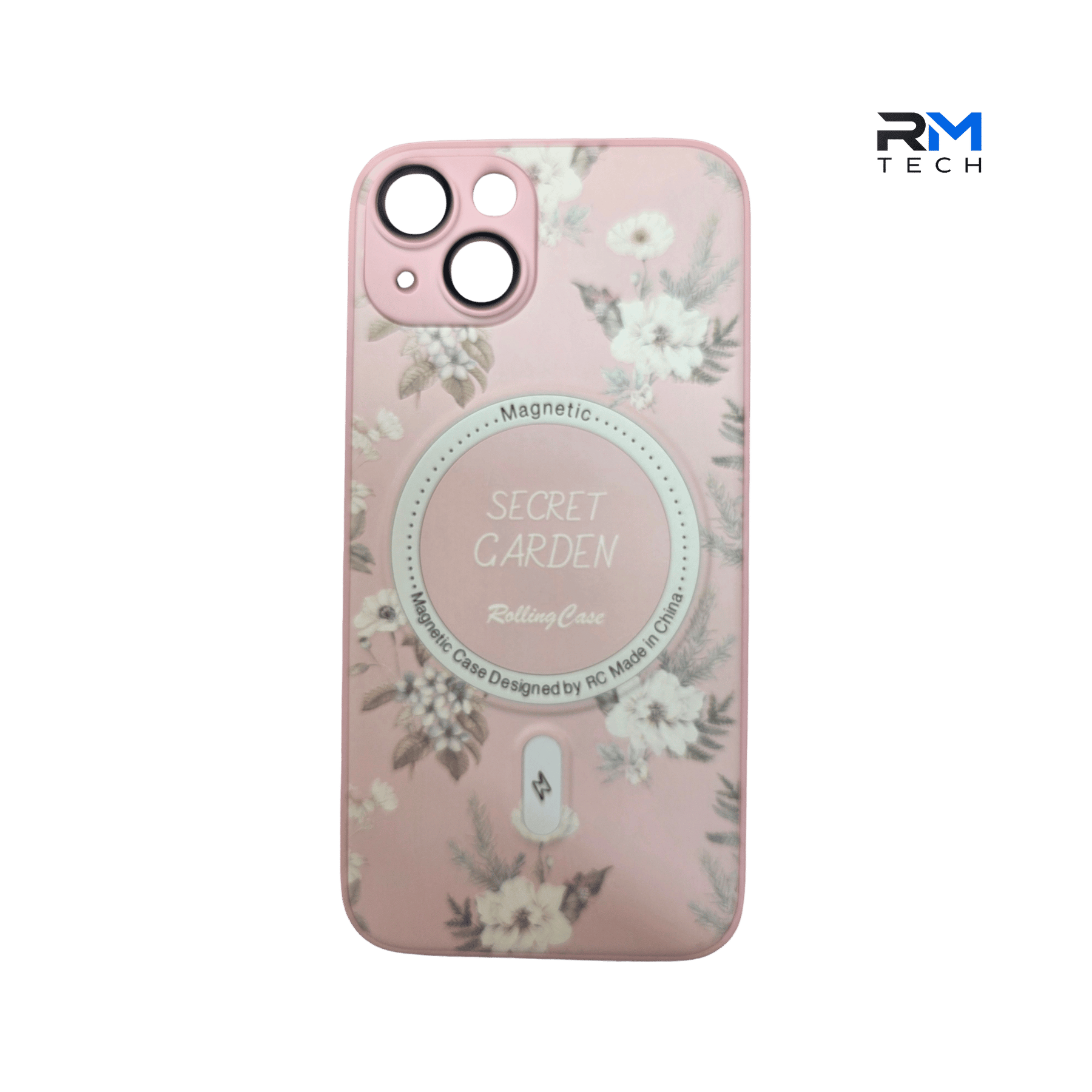 MagSafe Secret Garden Floral Case for iPhone 13 & iPhone 14 – Pink Protective Cover