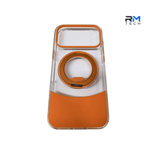 Clear Magnetic Ring Stand Case for iPhone 17 Pro Max – Shockproof Transparent Protective Cover