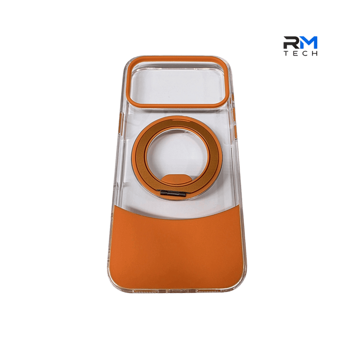 Clear Magnetic Ring Stand Case for iPhone 17 Pro Max – Shockproof Transparent Protective Cover