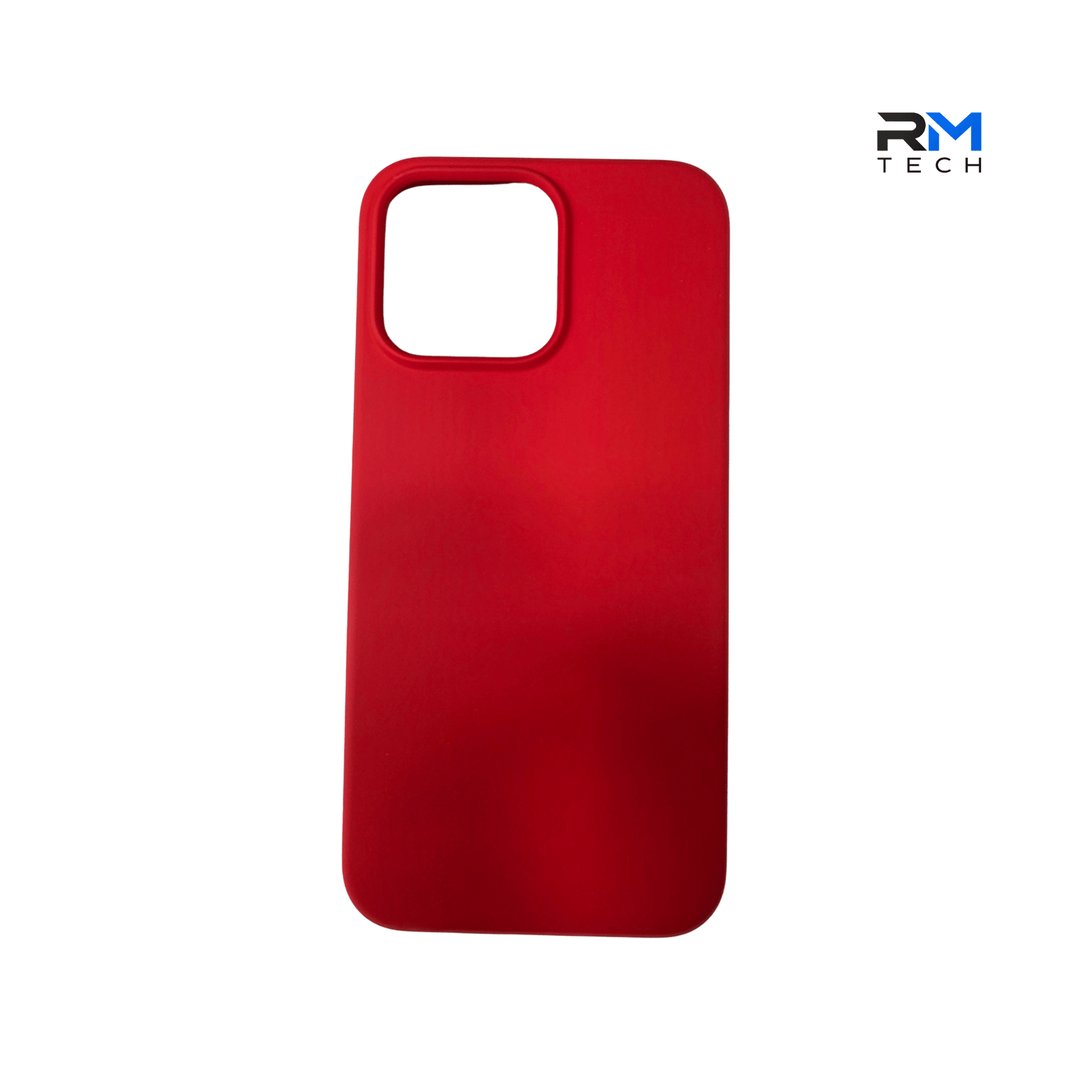 Red Silicone Protective Case for iPhone 15 Pro Max – Soft Touch Shockproof Cover