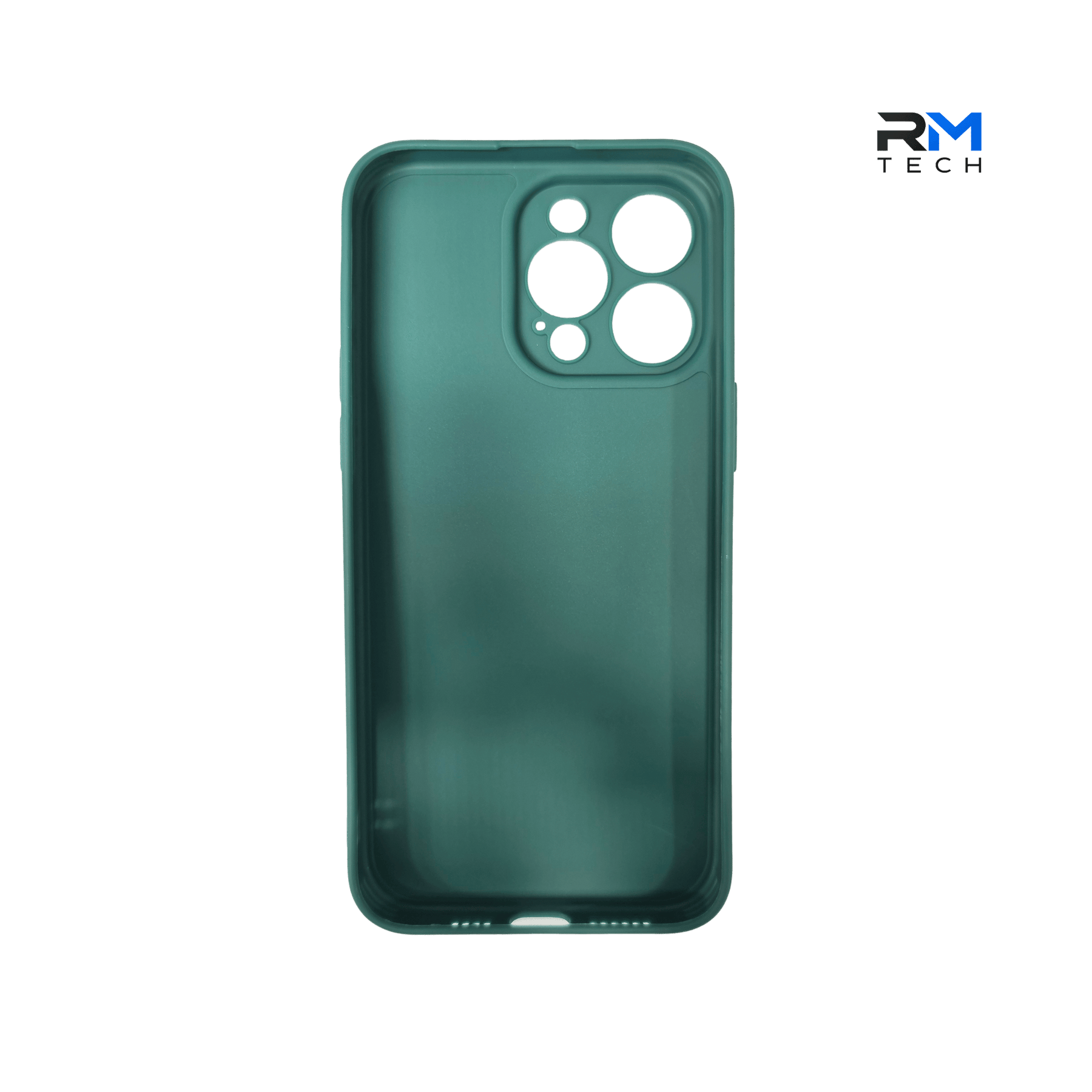 Dark Green Silicone Protective Case for iPhone 15 Pro Max – Soft Touch Shockproof Cover