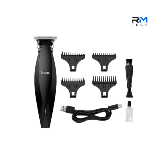 HOCO HP25 Cordless Hair Clipper & Beard Trimmer – Precision Stainless Steel Blade – USB Rechargeable – Black