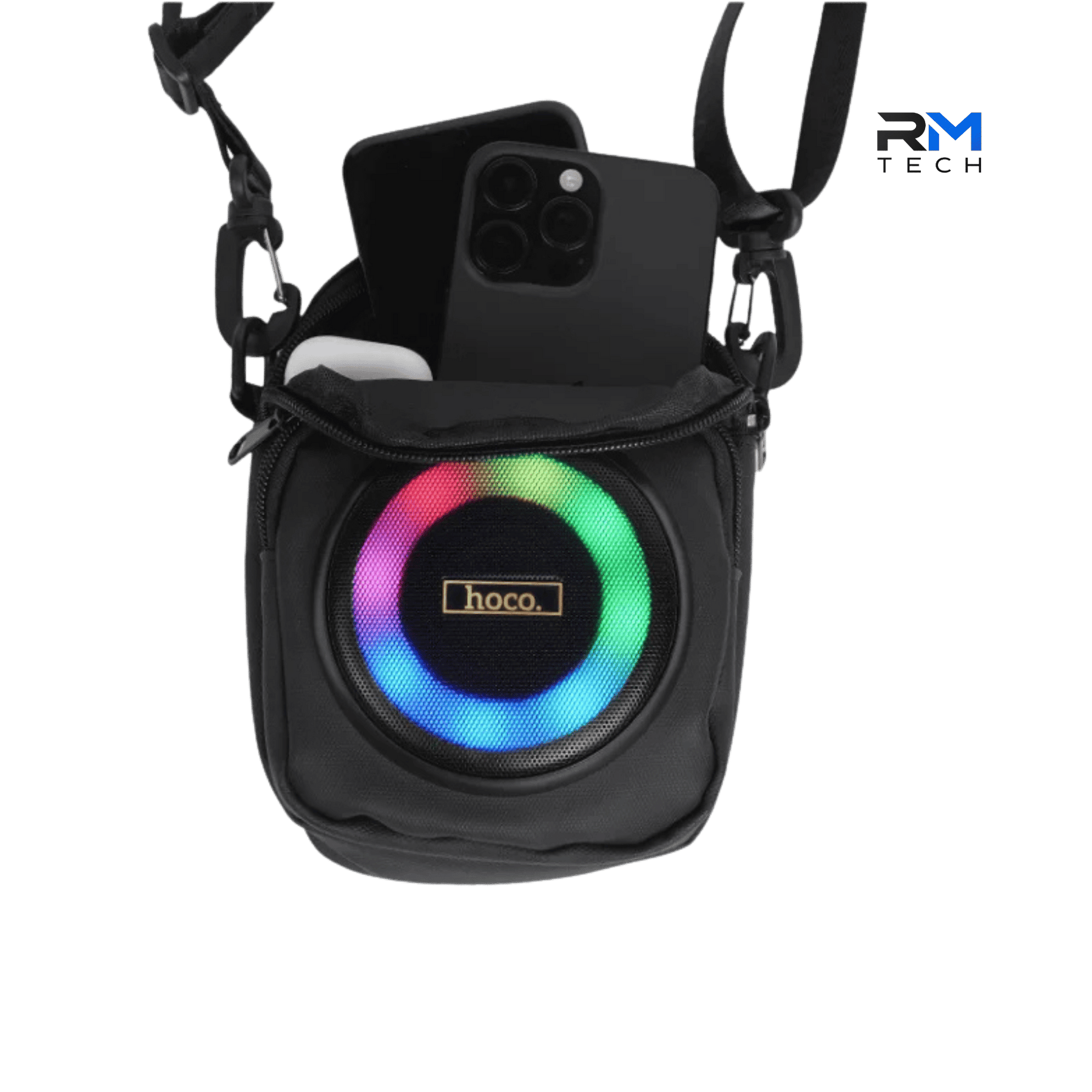 HOCO HC41 Portable Bluetooth Speaker Shoulder Bag – 8W Wireless Speaker with 1.5L Storage – Black