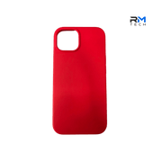 Red Silicone Protective Case for iPhone 15 – Soft Touch Shockproof Cover