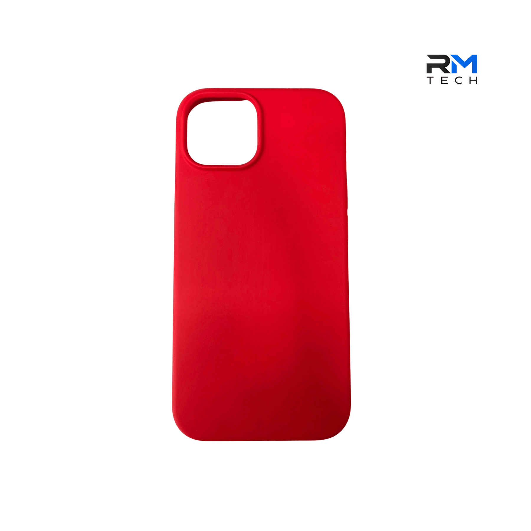 Red Silicone Protective Case for iPhone 15 – Soft Touch Shockproof Cover