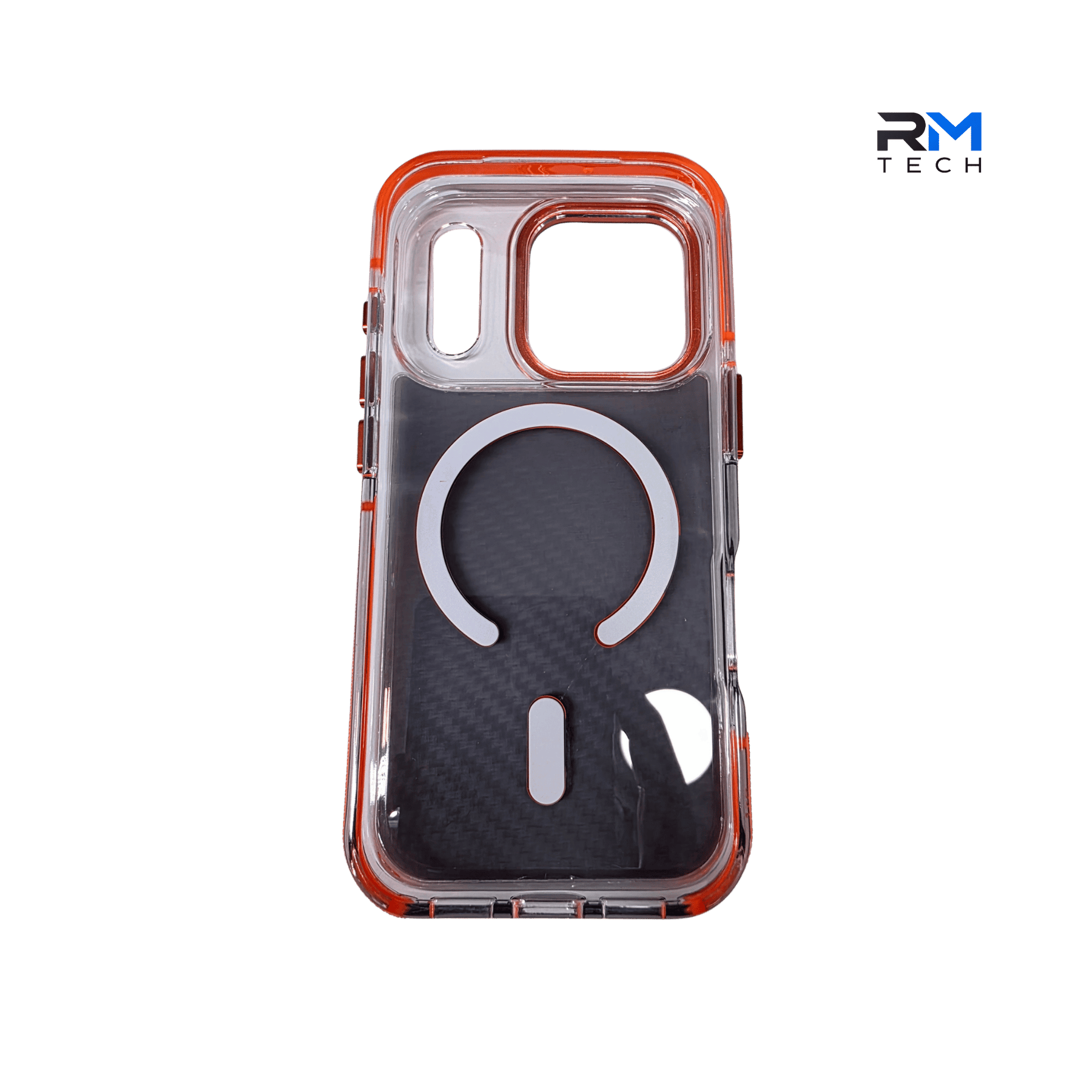 Carbon Fiber MagSafe Case for iPhone 17 Pro – Transparent Shockproof Magnetic Cover