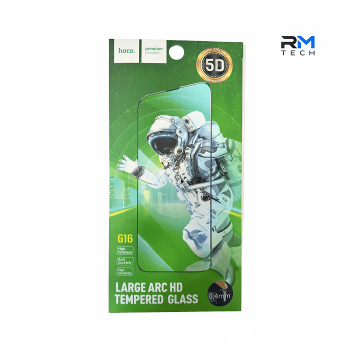 HOCO G16 5D Tempered Glass Screen Protector for iPhone 15 Pro