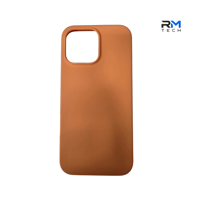 Premium Orange Silicone Case for iPhone 16 Pro Max – Soft Touch Shockproof Protective Cover