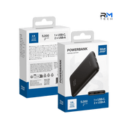 Blue Star Power Bank 5000mAh Portable Charger – Black