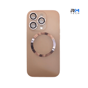 MagSafe Silicone Case for iPhone 14 Pro – Soft Touch Magnetic Protective Cover (Nude Pink)
