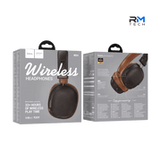 HOCO W64 Earl II Wireless Bluetooth Headphones – Bluetooth 5.4, 40mm Drivers, 32-Hour Battery – Brown