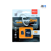 ImroCard 64GB microSDXC Memory Card with SD Adapter – UHS-I Class 10 High-Speed Storage