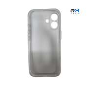 Frosted White Silicone Case for iPhone 17 – Slim Shockproof Protective Cover