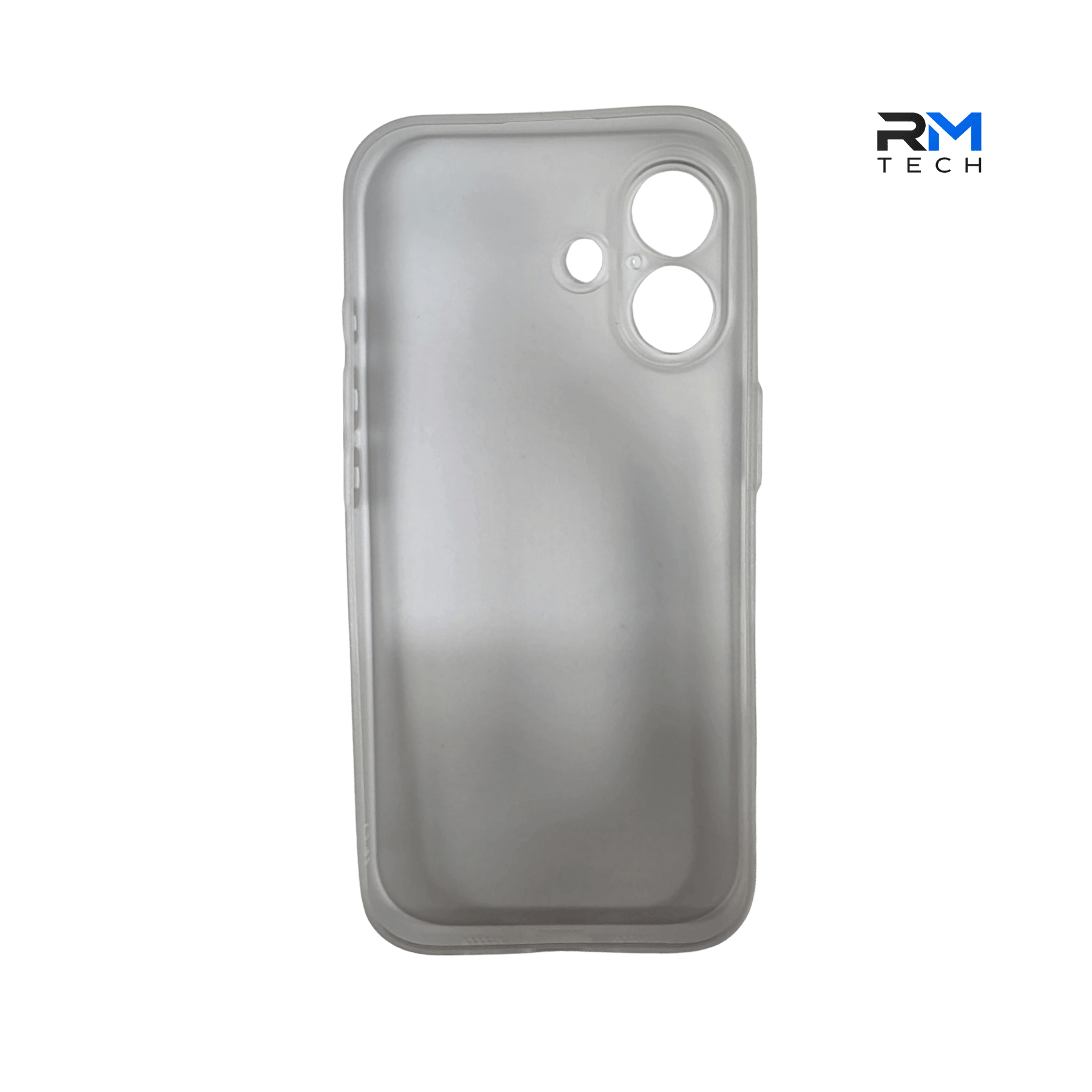 Frosted White Silicone Case for iPhone 17 – Slim Shockproof Protective Cover