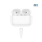 HOCO EW94 True Wireless Bluetooth Earbuds with ANC & USB-C Charging Case – White
