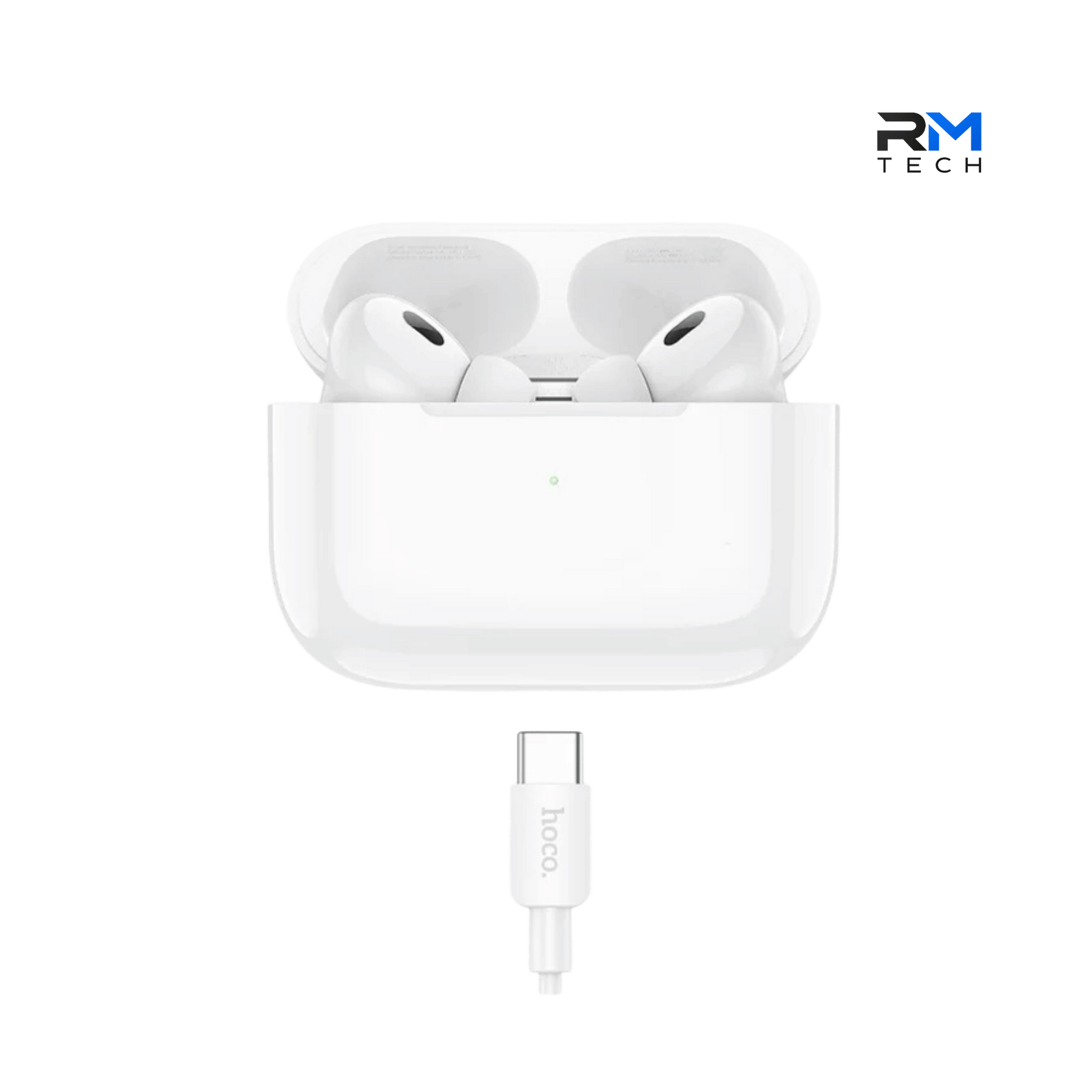 HOCO EW94 True Wireless Bluetooth Earbuds with ANC & USB-C Charging Case – White