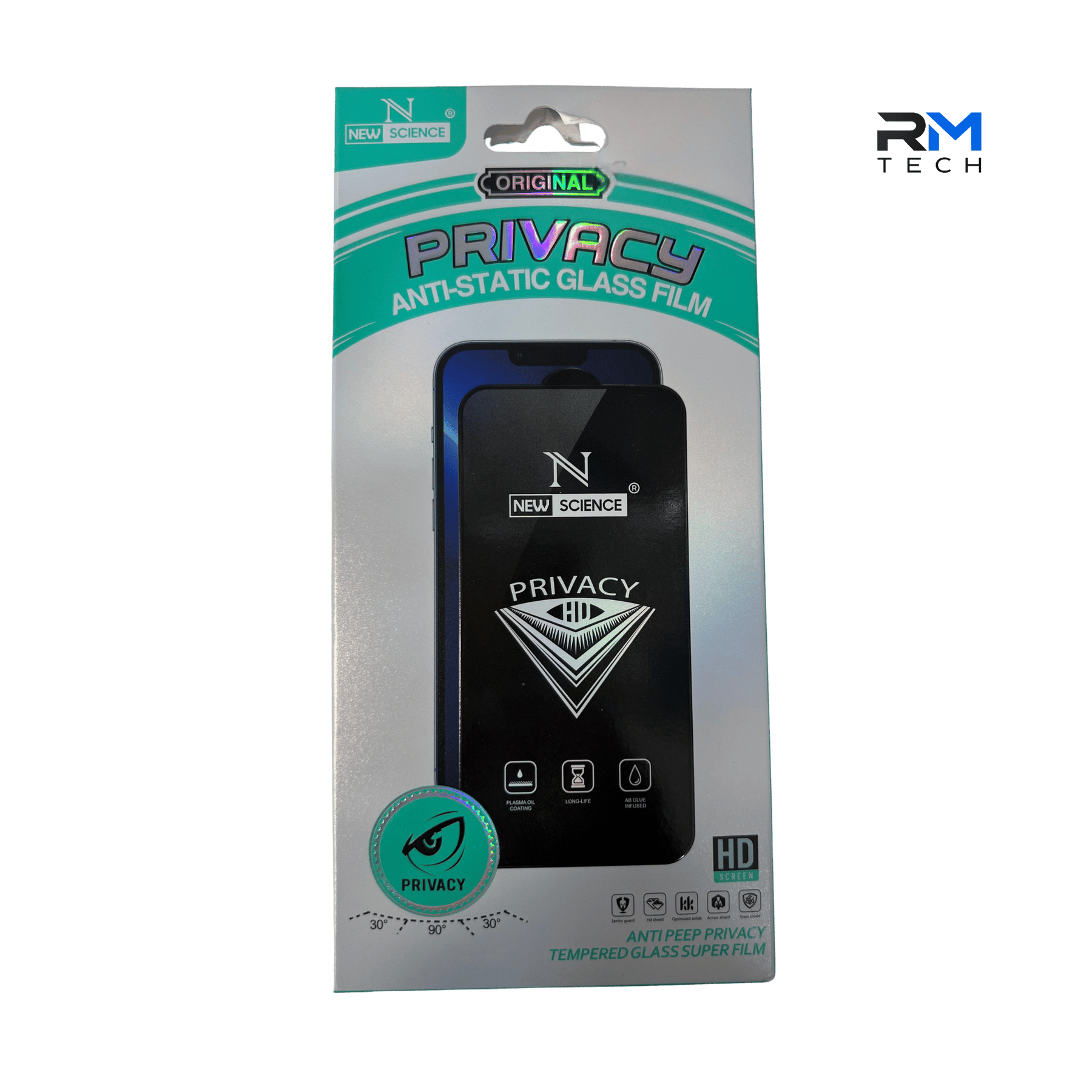 New Science Privacy Tempered Glass Screen Protector for iPhone 7 / iPhone 8