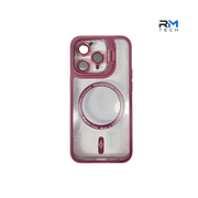 MagSafe Clear Shockproof Case for iPhone 15 Pro – Green Camera Guard & Magnetic Charging Cover