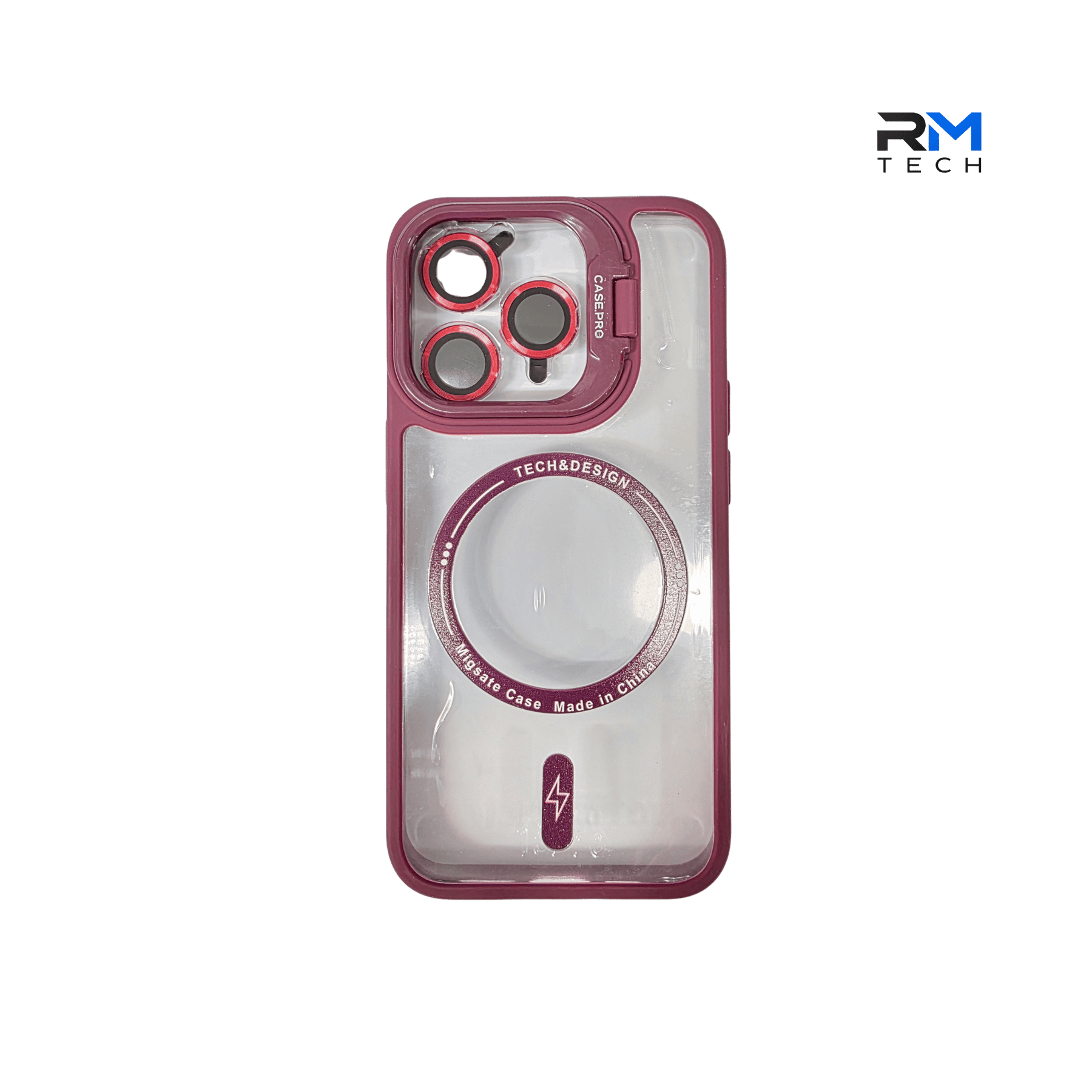 MagSafe Clear Shockproof Case for iPhone 15 Pro – Green Camera Guard & Magnetic Charging Cover