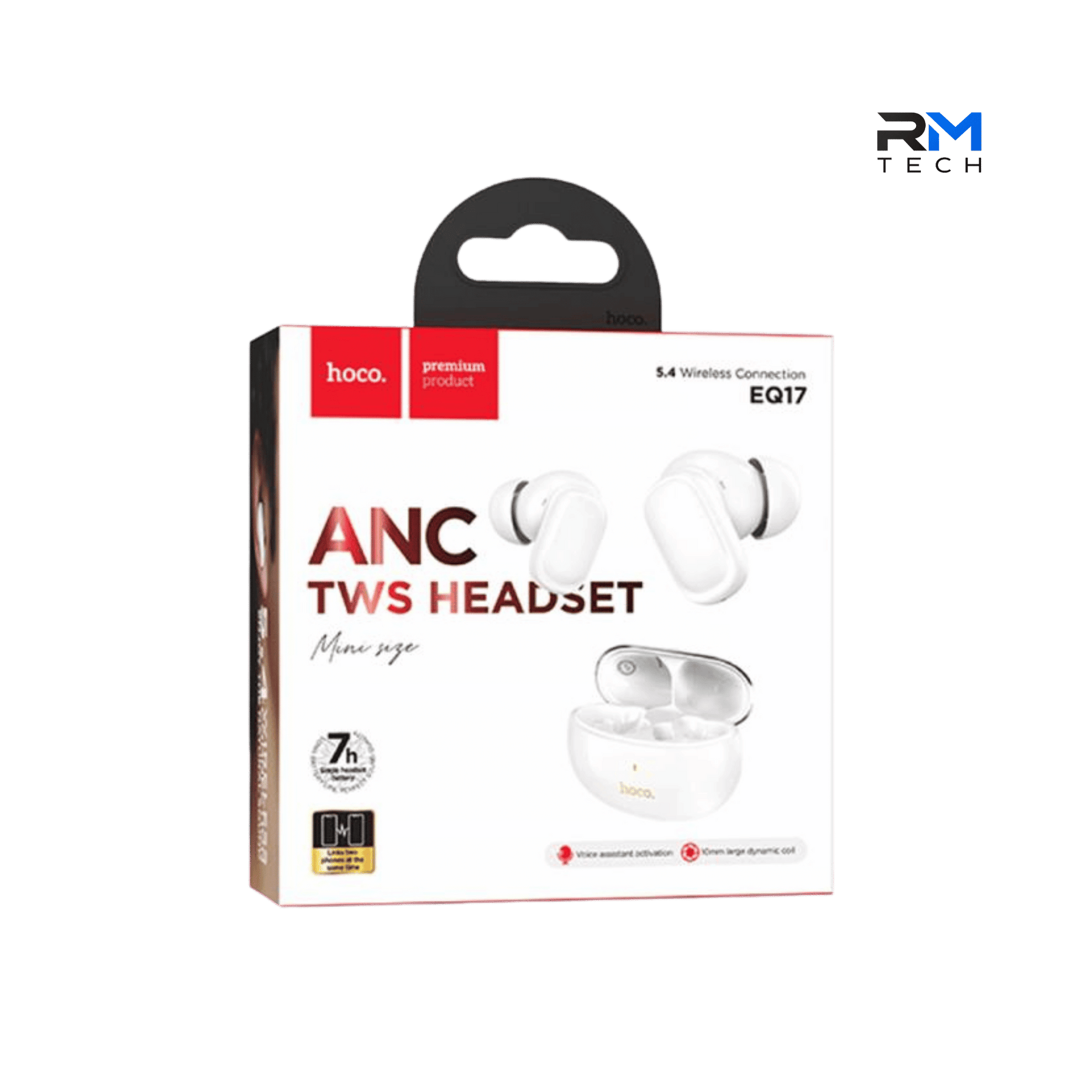HOCO EQ17 Mune Sage ANC True Wireless Bluetooth Earbuds – White