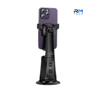 HOCO K26 Auto Face Tracking Phone Holder with 360° Rotation & Gesture Control – Black