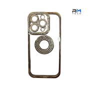 Luxury Crystal MagSafe Case for iPhone 14 Pro – Transparent Rhinestone Protective Cover
