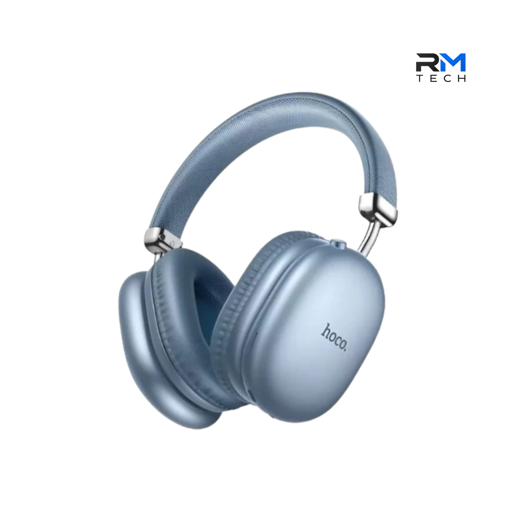 HOCO W35 Max Wireless Bluetooth Over-Ear Headphones – Blue