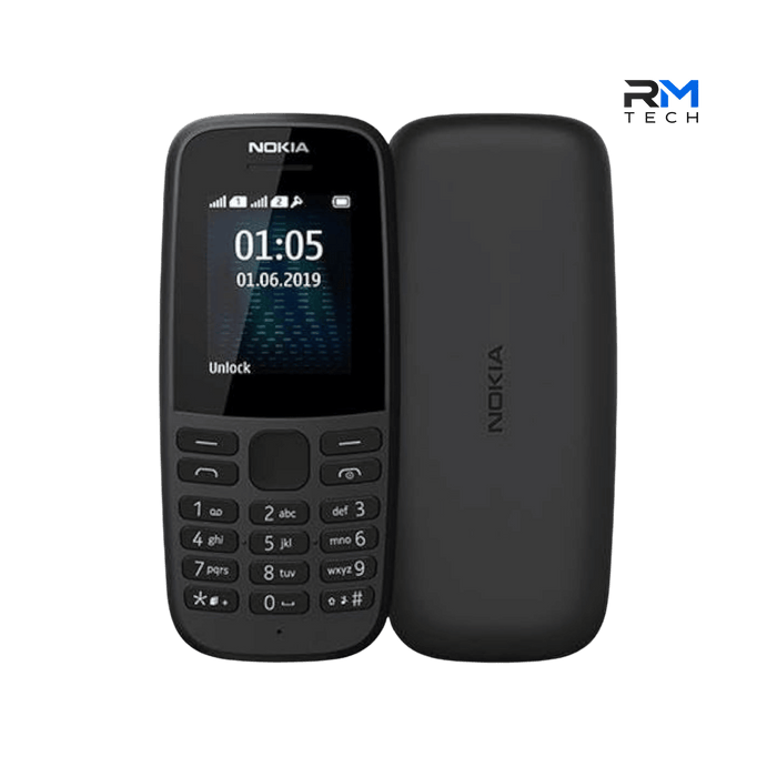 Nokia 105 Dual SIM Feature Phone – 1.77" Display – Long Battery Life – Black