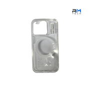 Crystal Clear MagSafe Case for iPhone 15 Pro – Transparent Shockproof Magnetic Cover