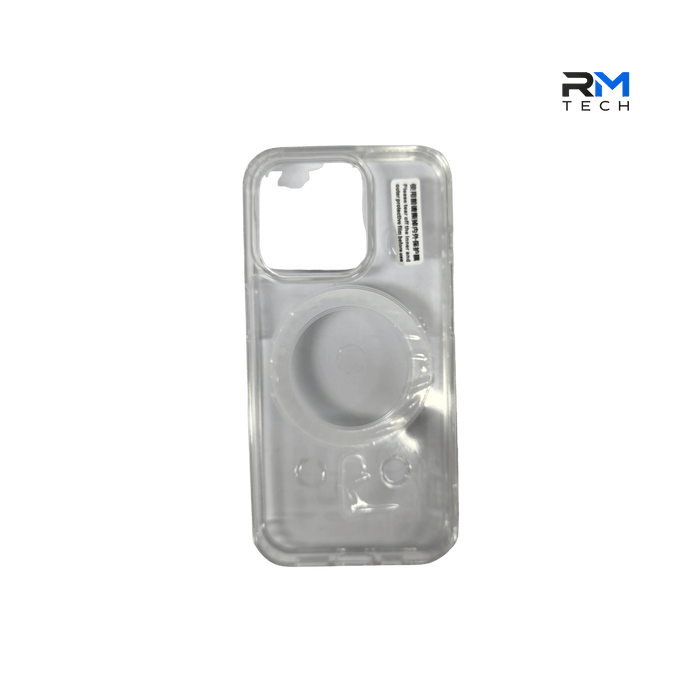 Crystal Clear MagSafe Case for iPhone 15 Pro – Transparent Shockproof Magnetic Cover